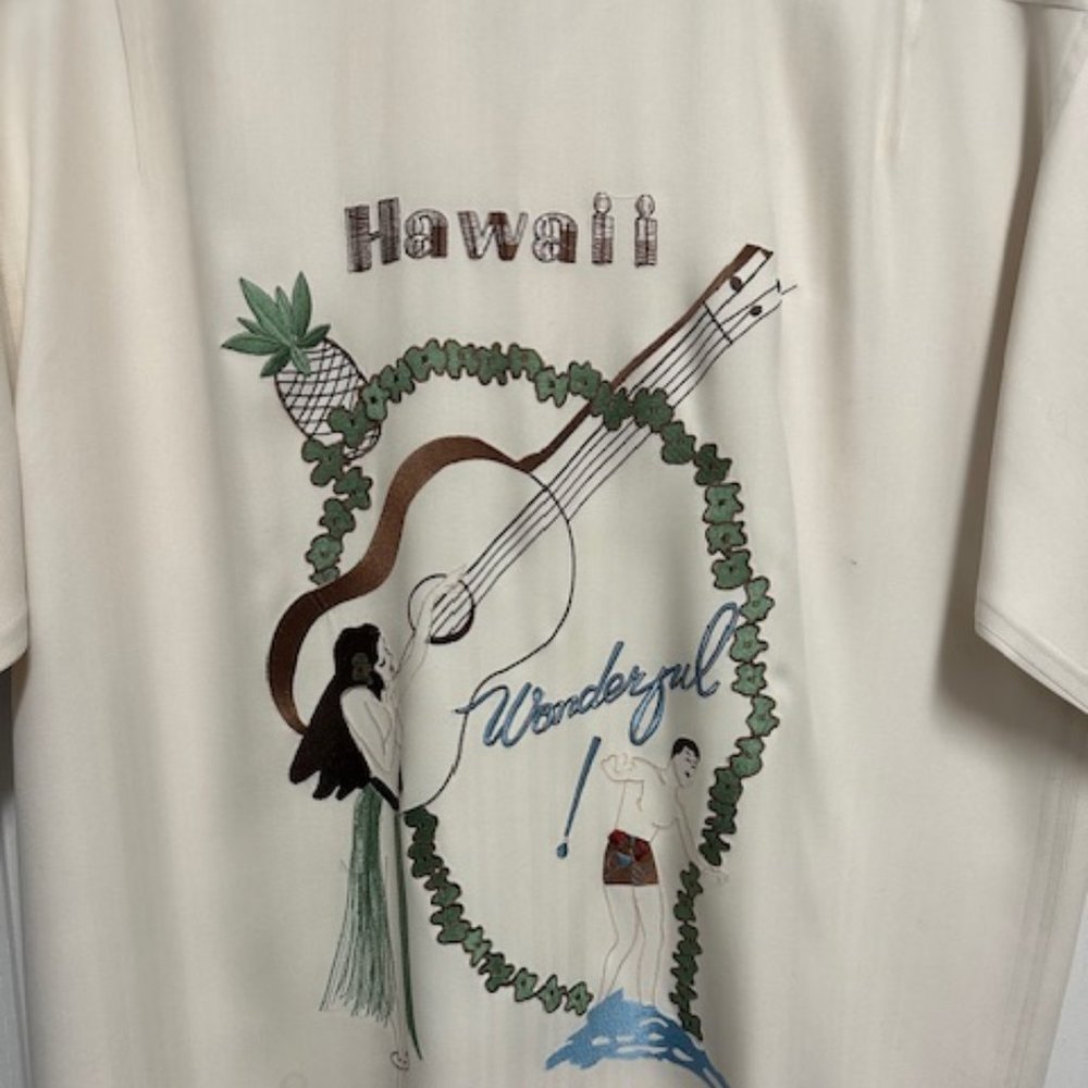 Avanti Retro Hawaiian Silk Shirt XL